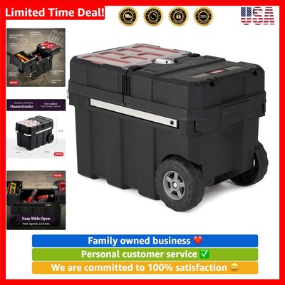 Masterloader Resin Rolling Tool Box with Locking System and Removable Bins   ...