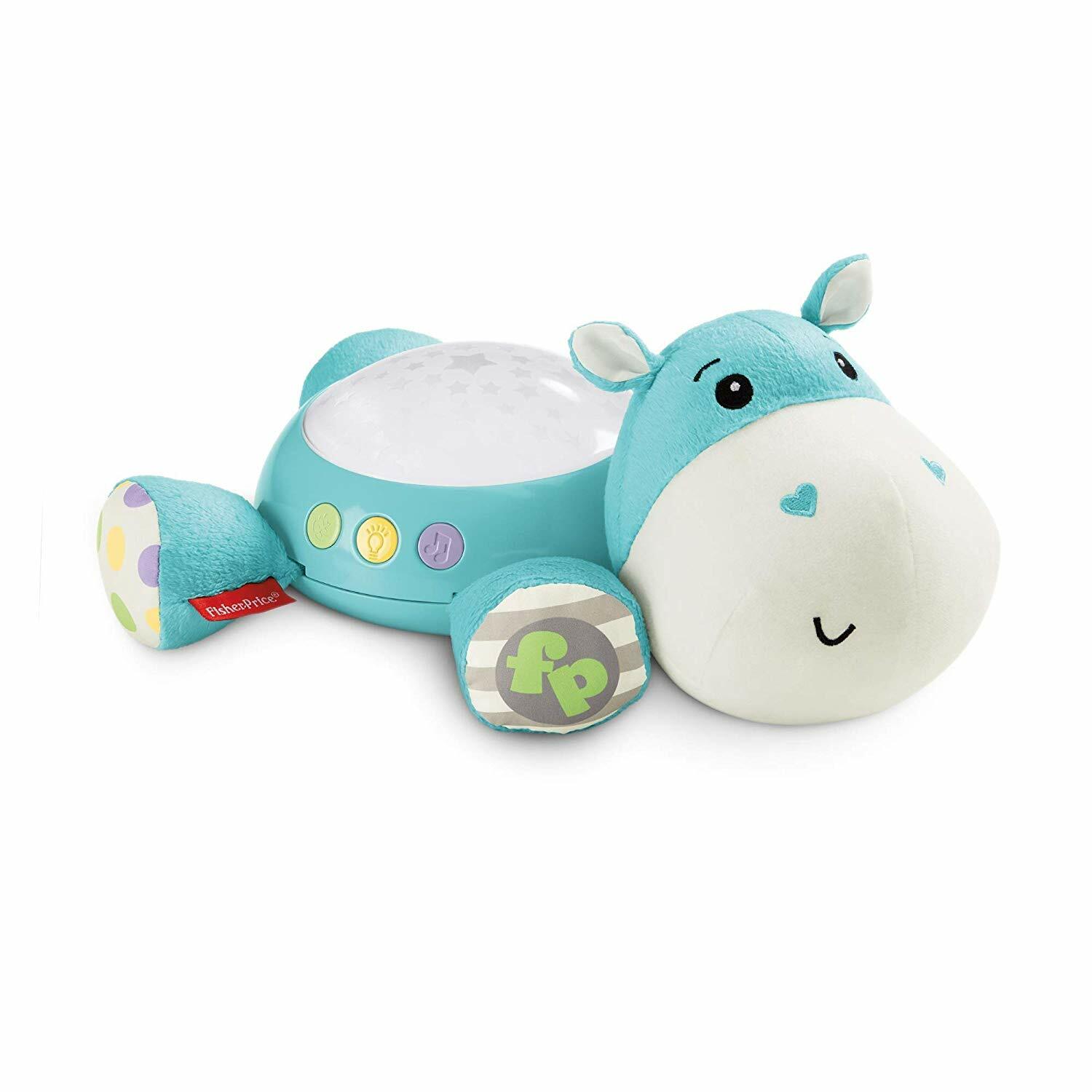 Fisher Price Hippo Plush Projection Soother Baby Nightlight Light Projector Blue | eBay
