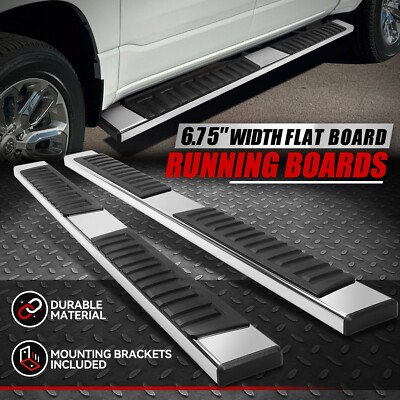 Для 19-24 пассажиров Ram 1500 Crew Cab 4-дверная подножка с плоской боковой ступенькой 6,75 Nerf Bar