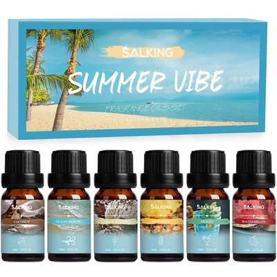 Summer Fragrance Oils Set, Premium Essential Oils Gift Set for Diffuser, Scen...