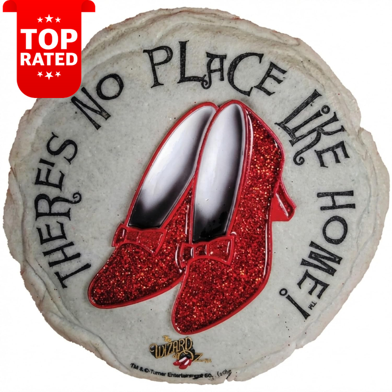 Ruby Slippers Garden Stone Wizard of Oz Decorative Stepping Stone Patio Yard