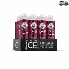 Sparkling Ice, Black Cherry Sparkling Water, 17 fl oz Bottles (Pack of 12)  eBay