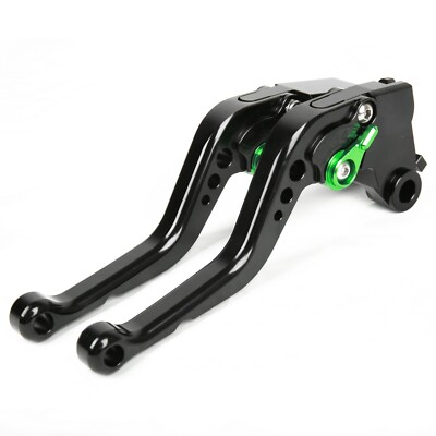 For Kawasaki ZX6R ZX636 Z1000 2007-2018 Short Clutch Brake Levers CNC Black US