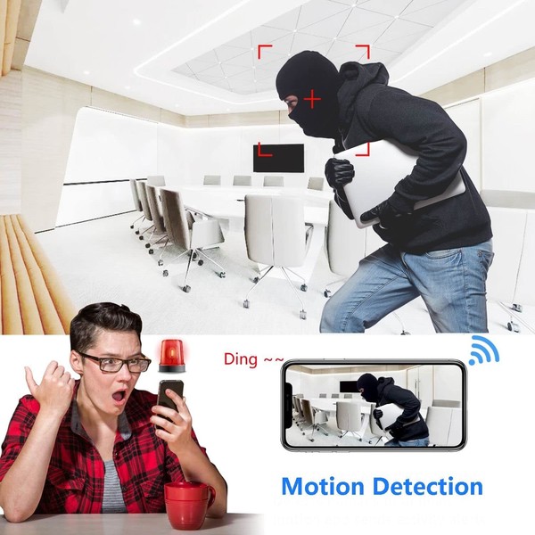 Hidden Cam Wireless Security Spy Camera WiFi Home Surveillance Secret Camera,... - Image 7
