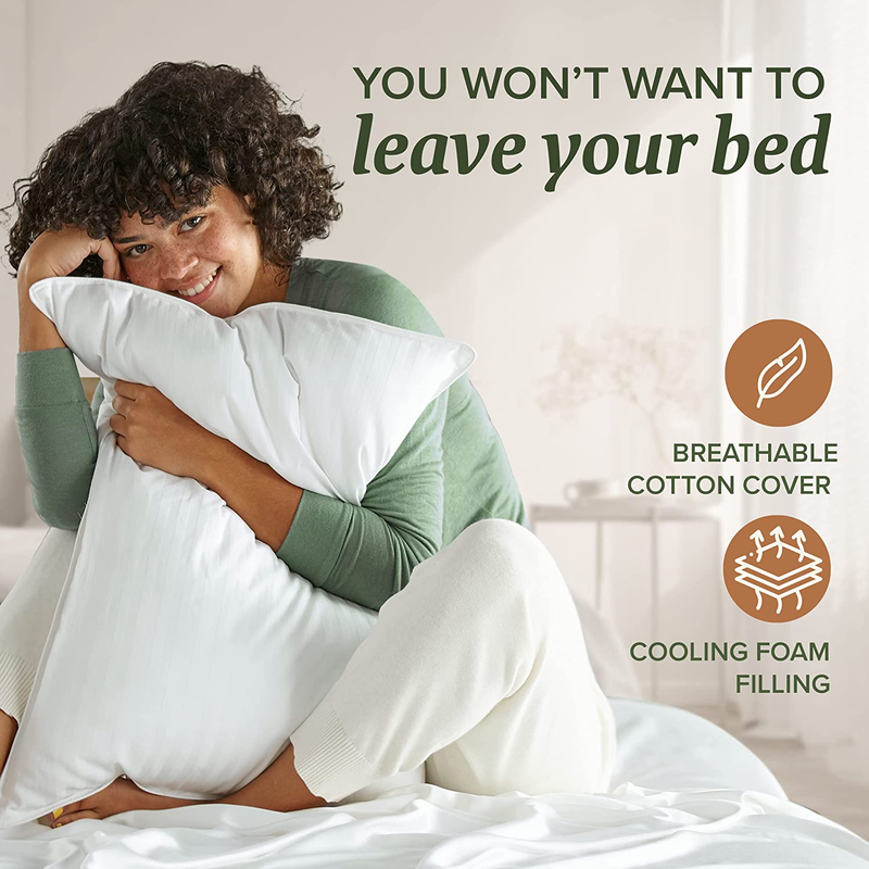 Queen Size Set of 2 - down Alternative Bedding Gel Cooling P
