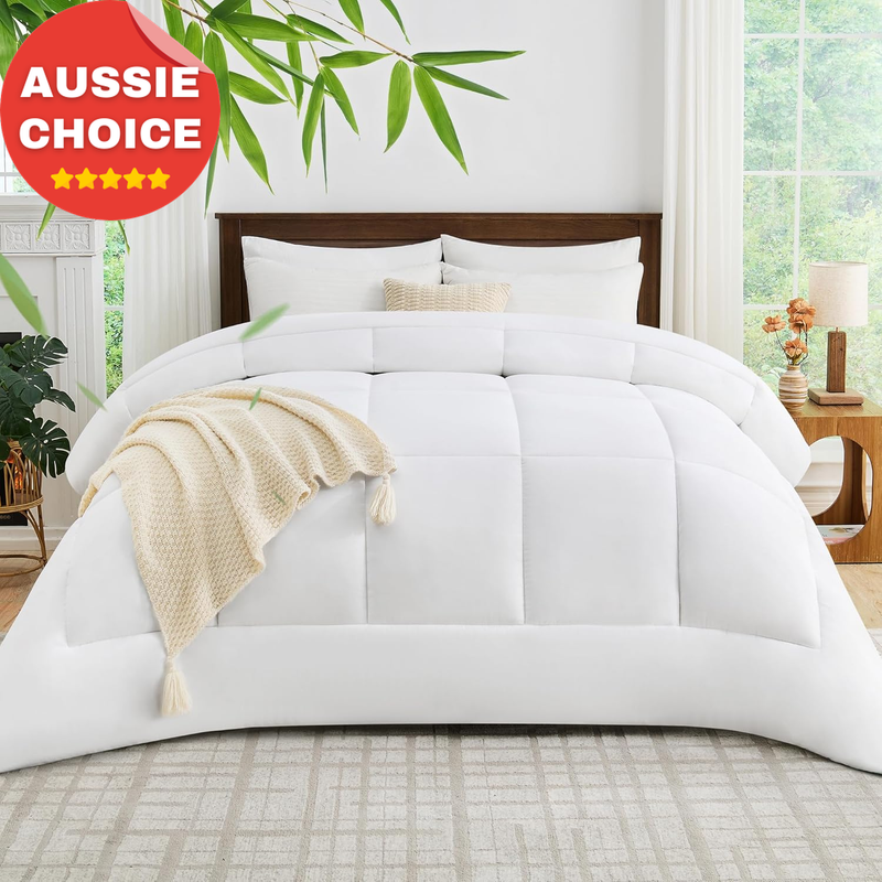 Super King Bamboo Duvet 800GSM Warm Plush Hypoallergenic Quilt 270x240cm