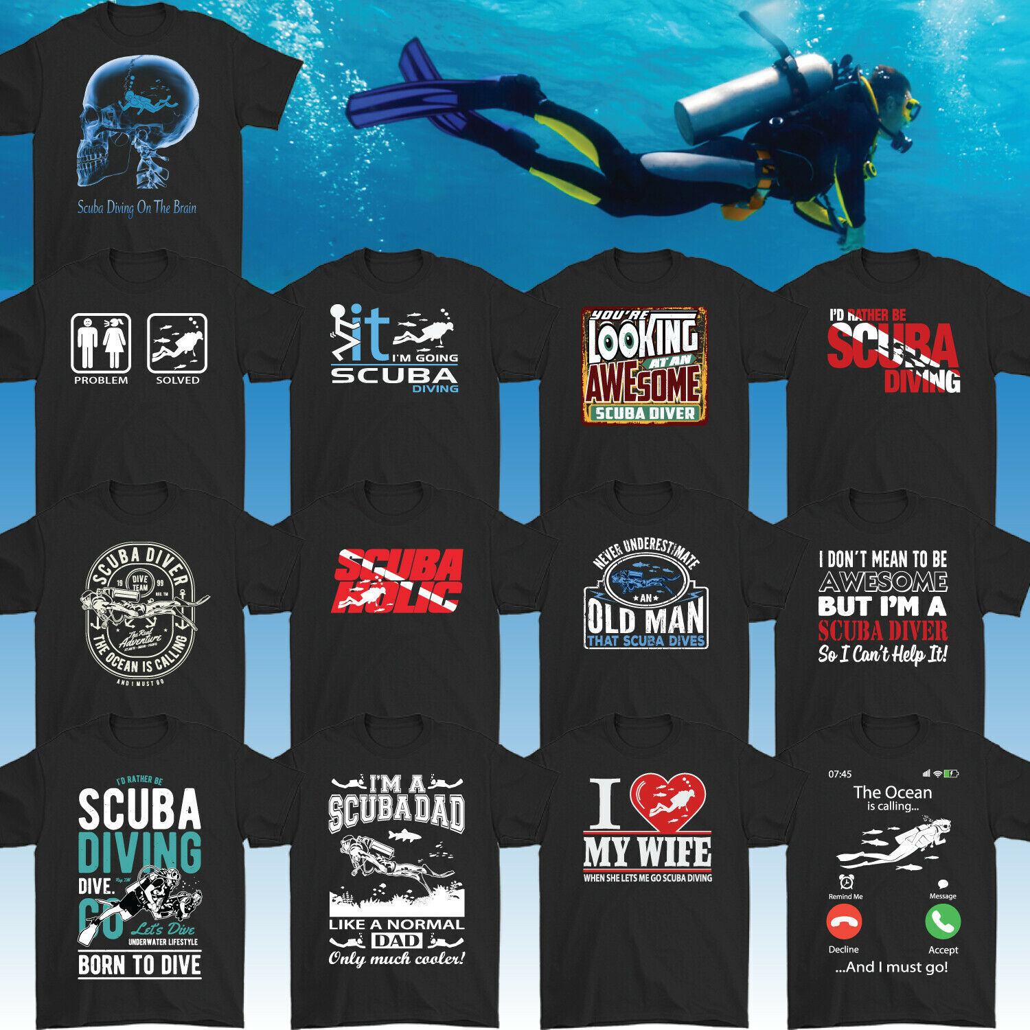 Scuba Diving T-Shirt Scuba Diving T-Shirt