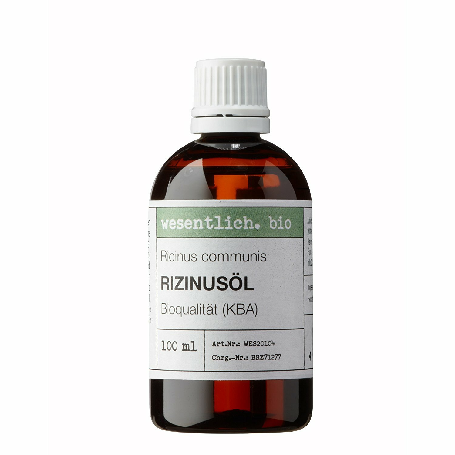 Rizinusöl BIO kaltgepresst 100ml von wesentlich.