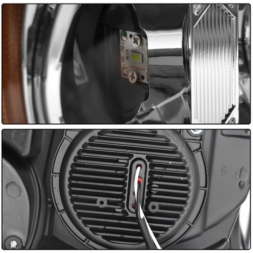 For 2008-2017 Freightliner Cascadia Black LED Headlight Headlamp Right Passenger