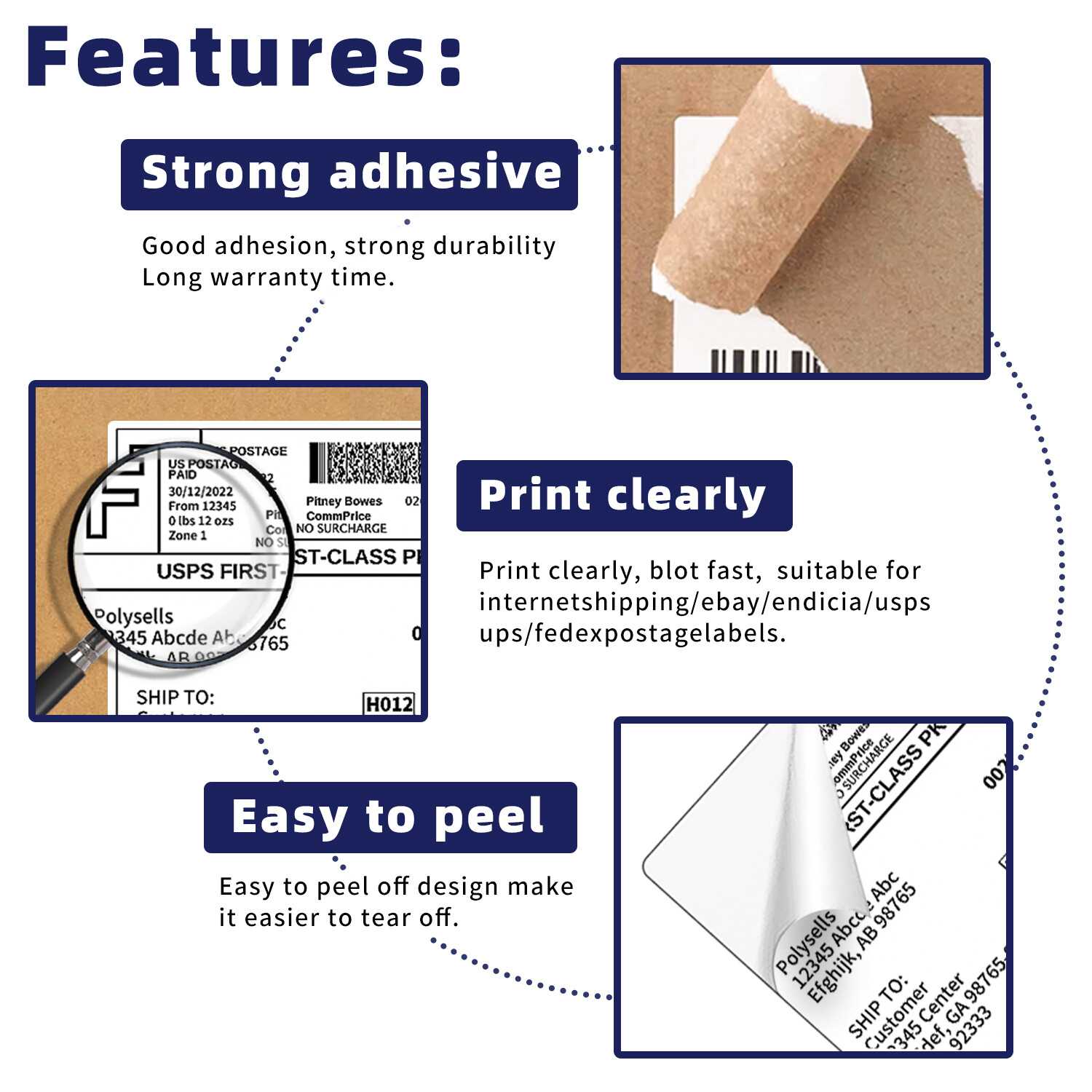 Address Shipping Labels Blank for Laser & Inkjet Any Size 1UP 2UP 6UP 10UP 30UP