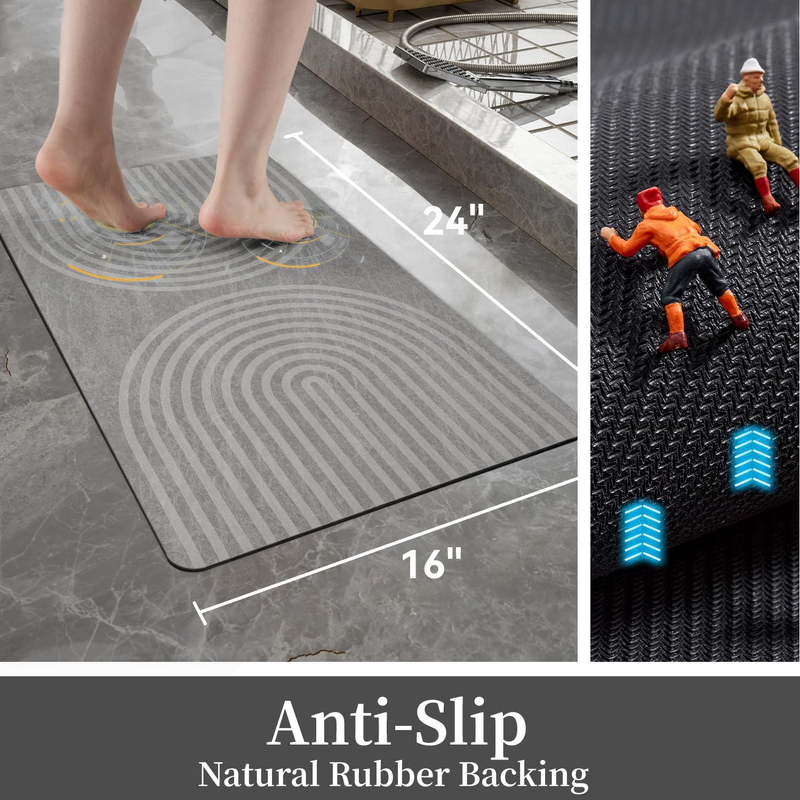 Bath Mat for Bathroom-Bathroom Mat Bathroom Rug Absorbent Quick Dry Shower Mat N