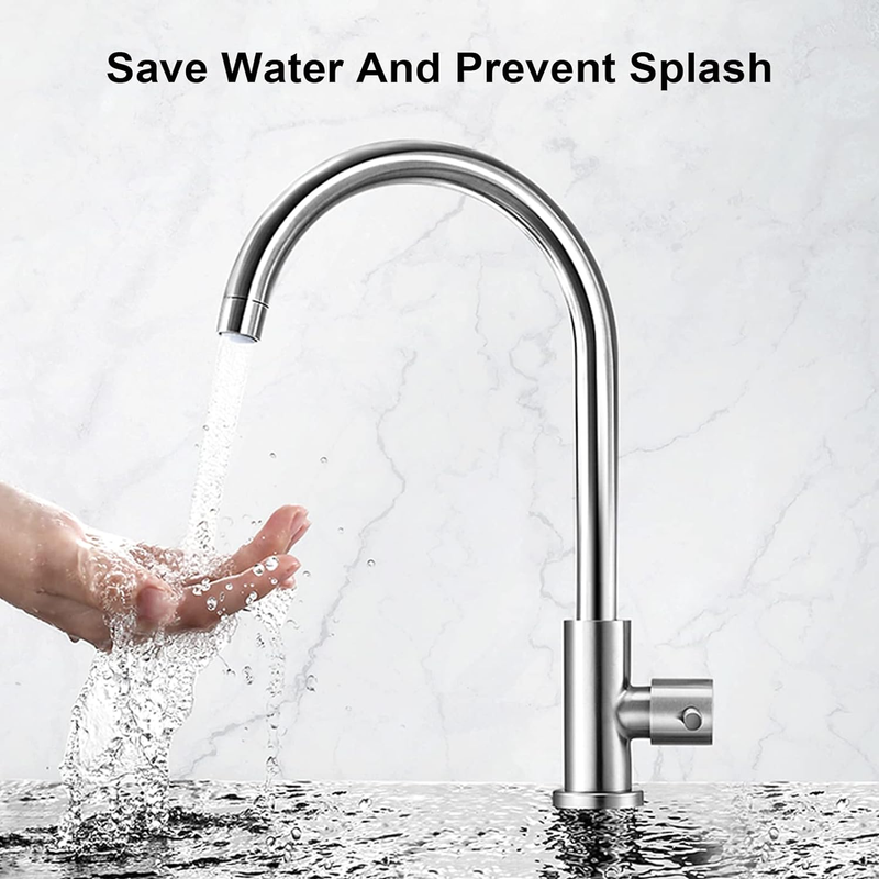 Faucet Aerator Female Thread Chrome Solid Brass Kitchen Sink Aerator and Bathroo
