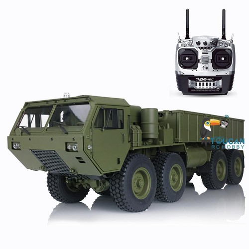 HG 1/12 P801 8WD RC US Military Truck Metal 8x8 Chasis Model 2.4Ghz Radio  Servo