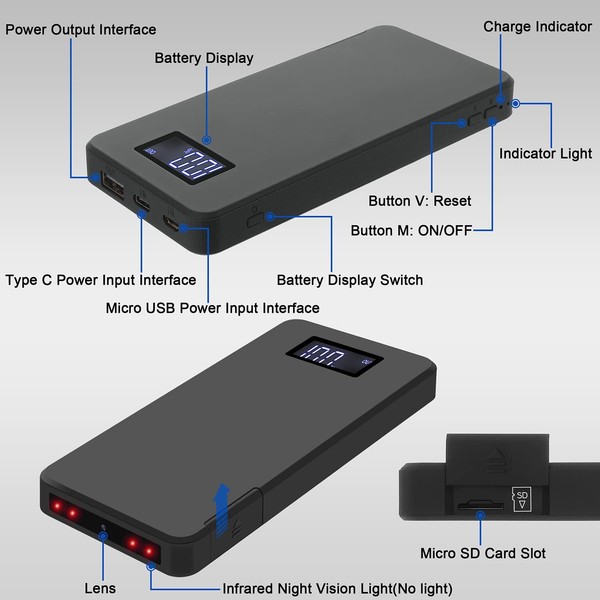 WiFi Spy Camera 1080P Hidden Cam Motion Detection Night Vision Home Security - Image 3