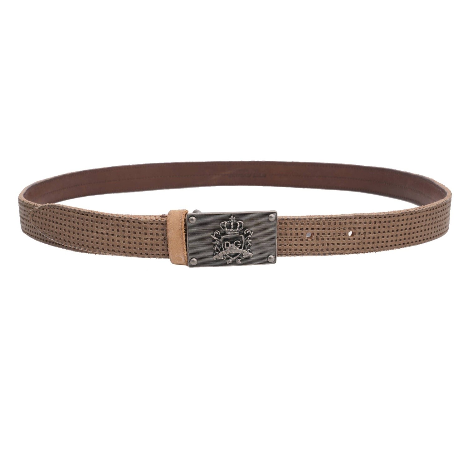 【関税＆送料込み】Dolce & Gabbana Dg Buckle Leather Belt DOLCE & GABBANA Belt Black Leather Silver DG Logo Buckle s