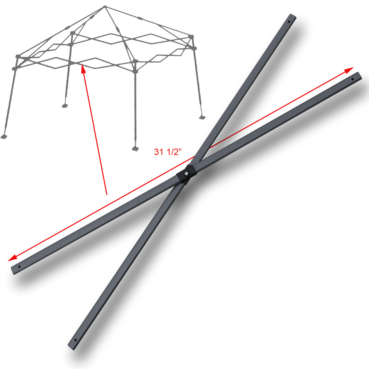 for Quik Shade EX64 10x10 SLANT Leg Canopy MIDDLE TRUSS BARS