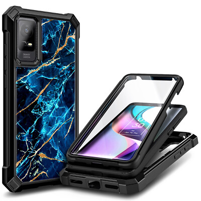 For TCL ION X / ION V Case Full Body Phone Cover With Built-In Screen Protector
