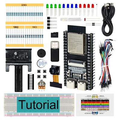 Freenove Basic Starter Kit for ESP32-S3-WROOM CAM Dual-core 32-bit 240 MHz