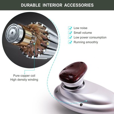 Electric Handheld Massager Heat Shoulder Pain Relief Vibrating Therapy Machine