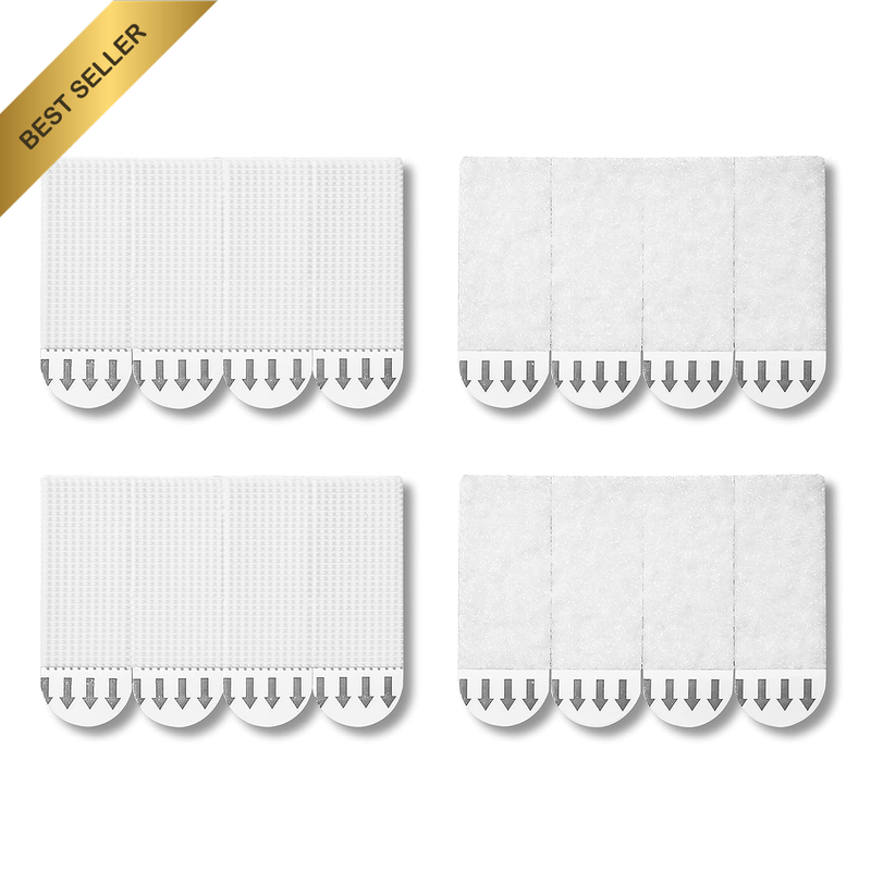 36-Pairs(72 Strips) Small Picture Hanging Strips Heavy Duty, Hook and Loop Tape,