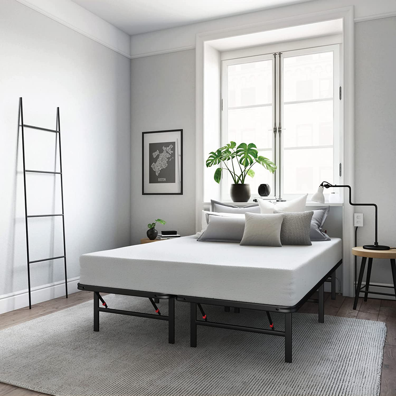 Hercules Black Heavy Duty Metal 14-Inch Platform Mattress Fo