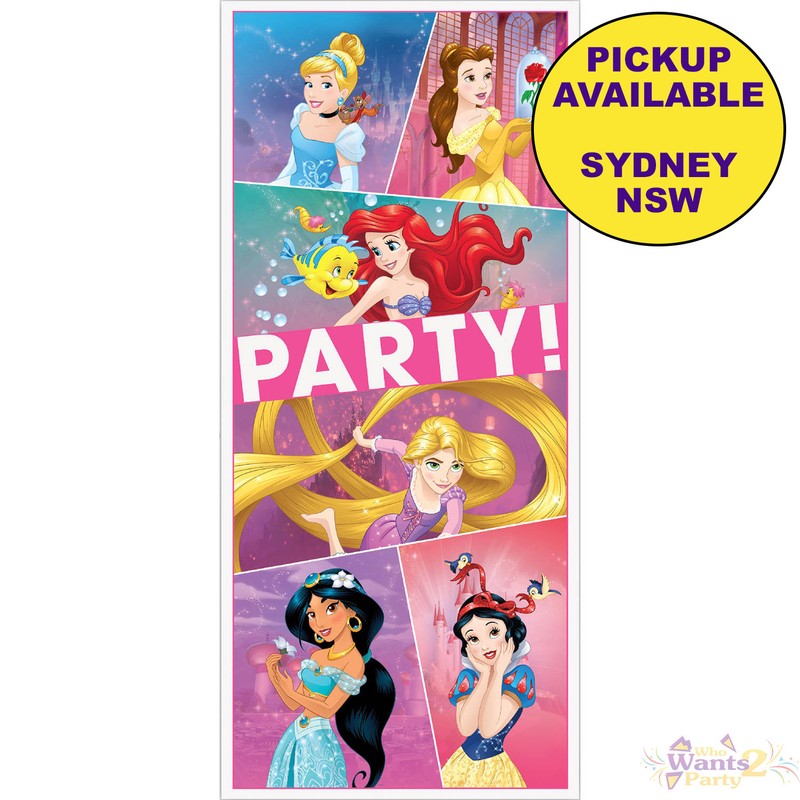 Disney Princess Party Supplies Plastic Door Banner Poster Birthday