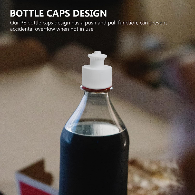 20Pcs Push Pull Cap Cover Lid Water Bottle Caps Sports Bottle Lids Safe Twisted