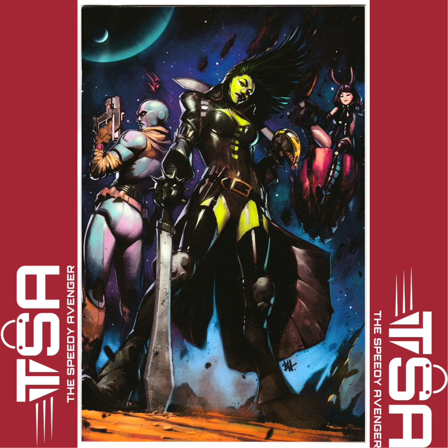 GUARDIANS OF THE GALAXY #1 (Vol 7 2023) Ben Harvey Virgin Variant Whatnot COA