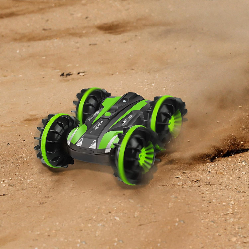 YEZI Amphibious RC Car for Kids 2.4 Ghz 4WD Remote Control Boat Waterproof RC Mo