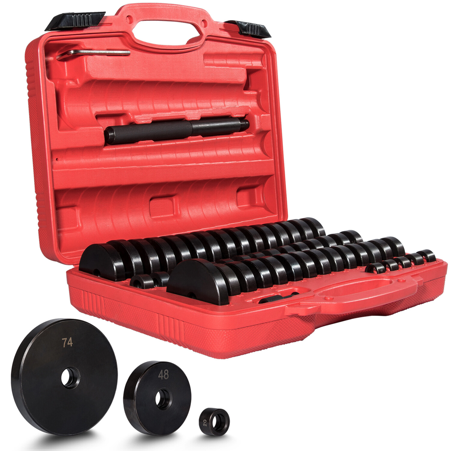 52Pcs Bushing Driver Set Transmission Wheel Axle Bearing Race Seal