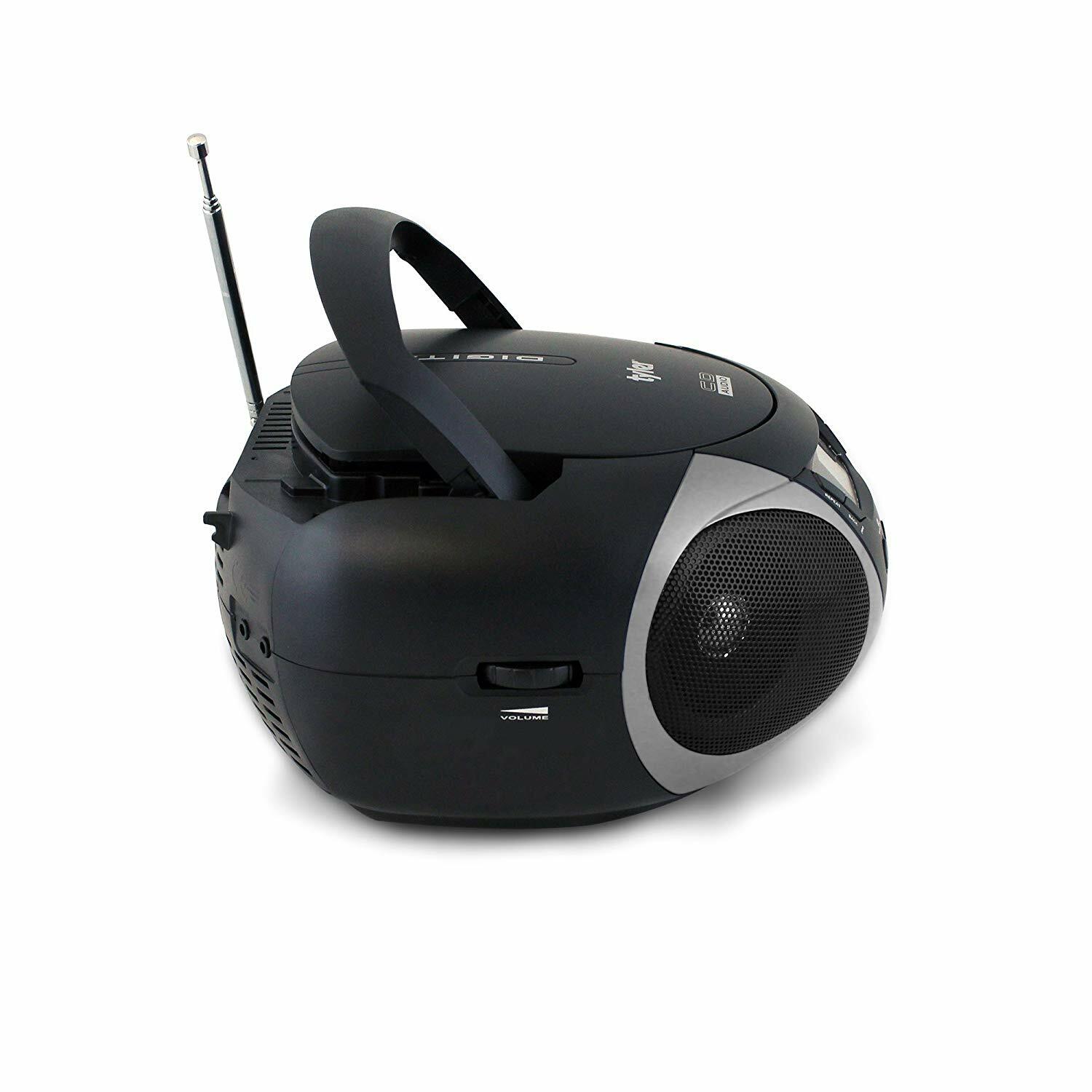 Portable CD Player Am Fm Radio Stereo Aux & Headphone Jack Line-in Digital Audio