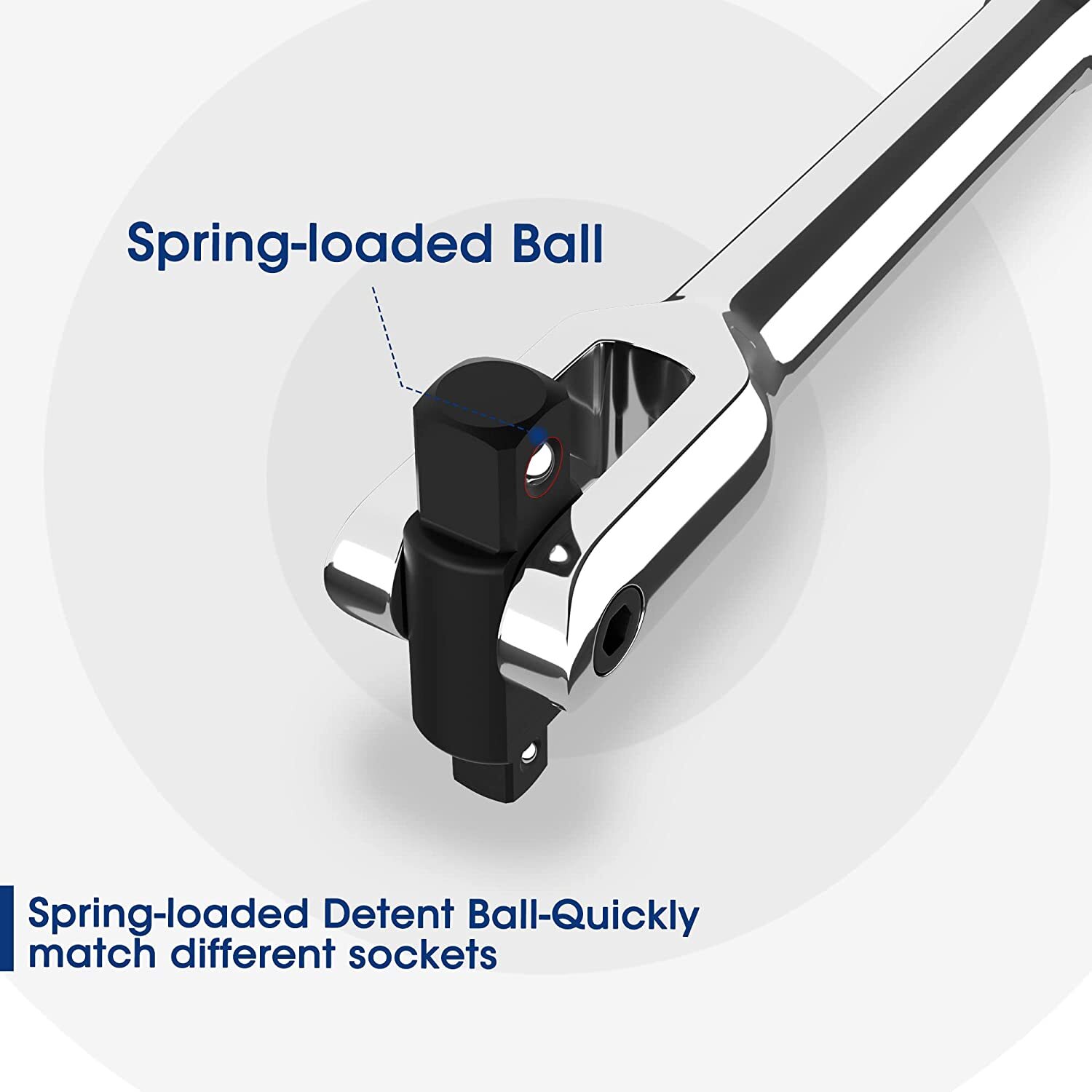 WORKPRO 1/4" 3/8" 1/2" Dual Drive Breaker Bar Heavy Duty 8"/16"/24" Breaker Bars