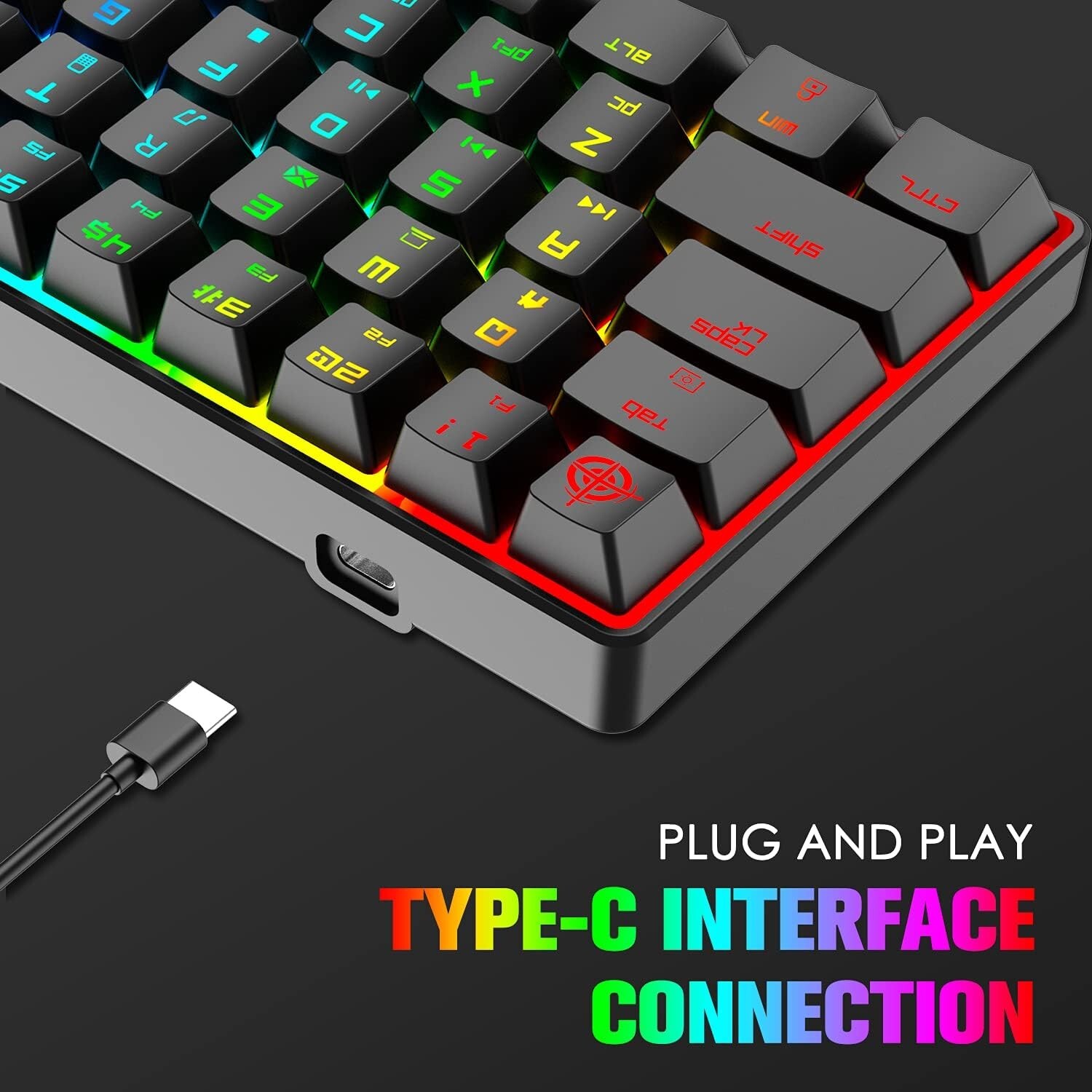 ZIYOU LANG MK14 Mechanical Gaming Keyboard and Mouse With RGB Mouse pad