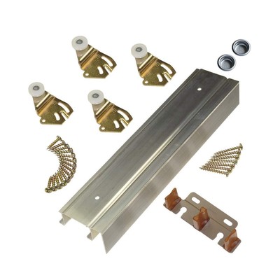 2200F Twin Wheel Sliding Bypass Door Hardware 72''
