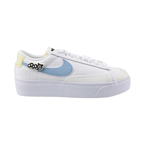 

Женские туфли Nike Blazer на низкой платформе Next Nature бело-розовые оксфорды DJ6376-100, White-pink oxford