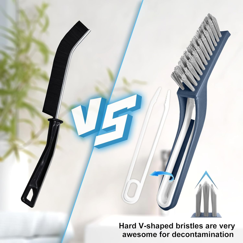 Cleaning Brush for Household, Bathroom Hard Bristle Crevice Cleaning Brush Tools