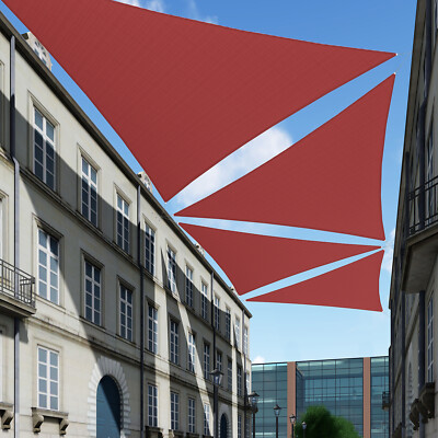 Outdoor Sun Shade Sail Triangle Garden Patio Awning Yard Canopy Shelter Cover