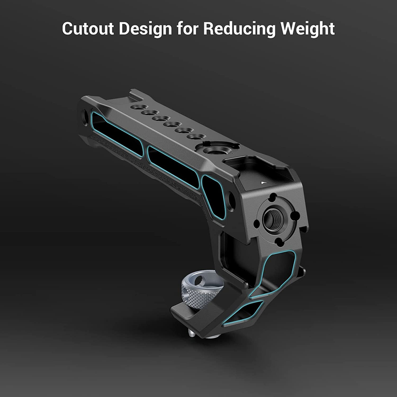 Top Handle with 3/8"-16 Locating Holes for ARRI, Camera Cage Grip with 5 Cold Sh
