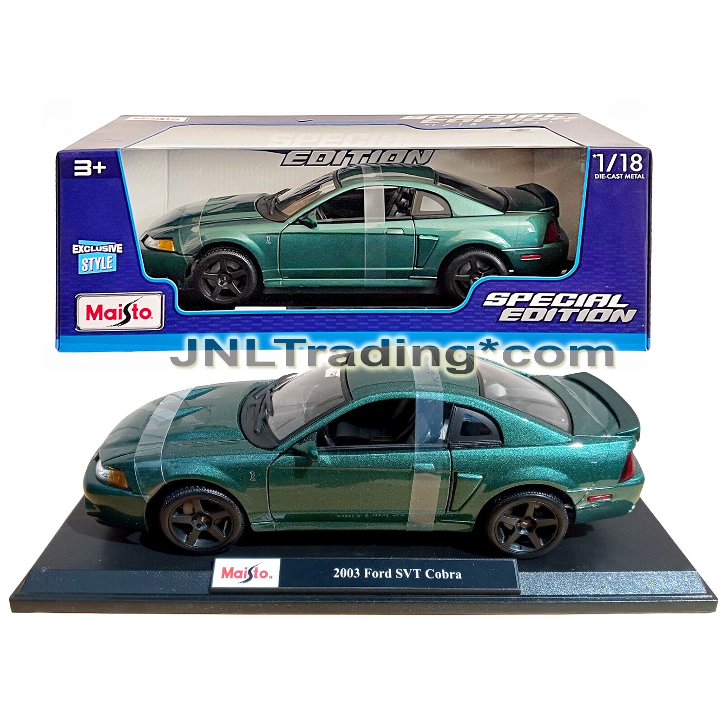 Maisto Special Edition 1:18 Scale Die Cast Car - Green FORD