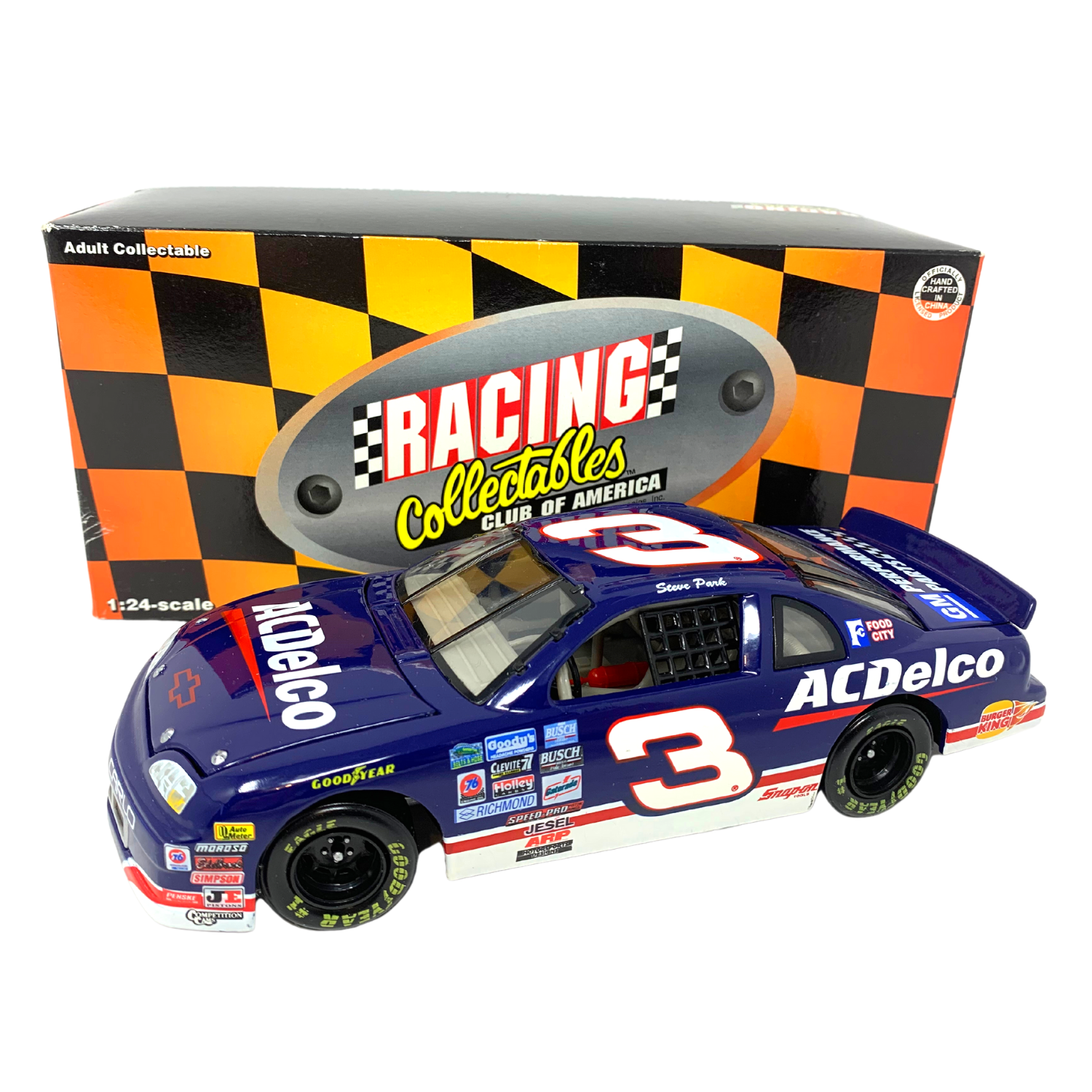 Action Nascar RCCA #3 Steve Park AC Delco 1997 Monte Carlo 1:24 Diecast Action Nascar RCCA #3 Steve Park AC Delco 1997 Monte Carlo 1:24 Diecast