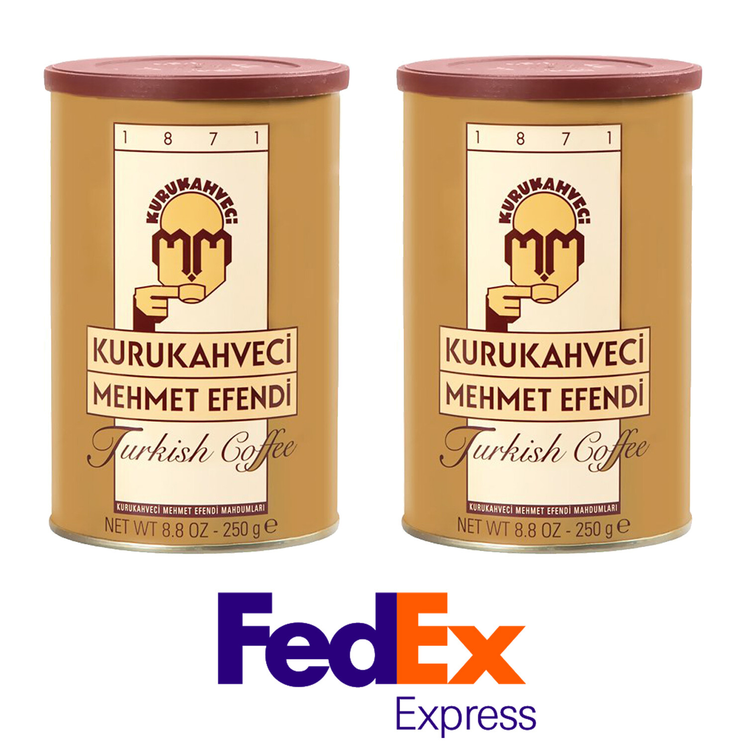 Original Turkish Coffee 8.8oz / 250gr, Mehmet Efendi Kurukahveci, Fast Shipping