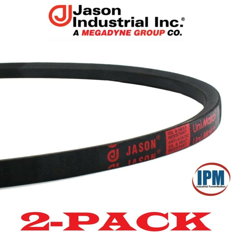 2-pack!  A45 V-belt Jason A45 4l470 Unimatch Multi-plus 1/2" Wide, 47" Long New!