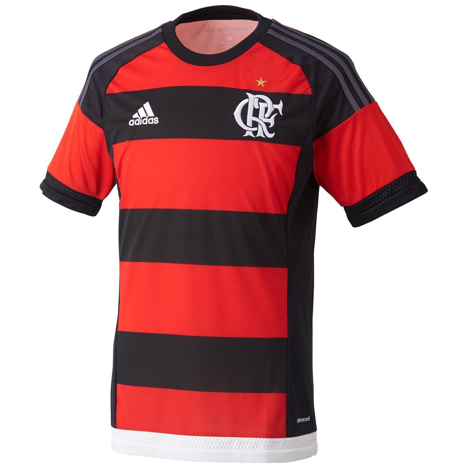 Men's Adidas CRF Flamengo Soccer Futbol Black/Red Jersey Men's Adidas CRF Flamengo Soccer Futbol Black/Red Jersey