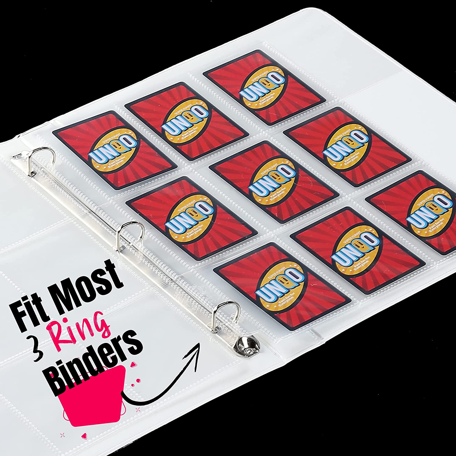 Baseball Trading Card Album Binder Protector Pages Sleeves 18 Pocket X 20 Sheets