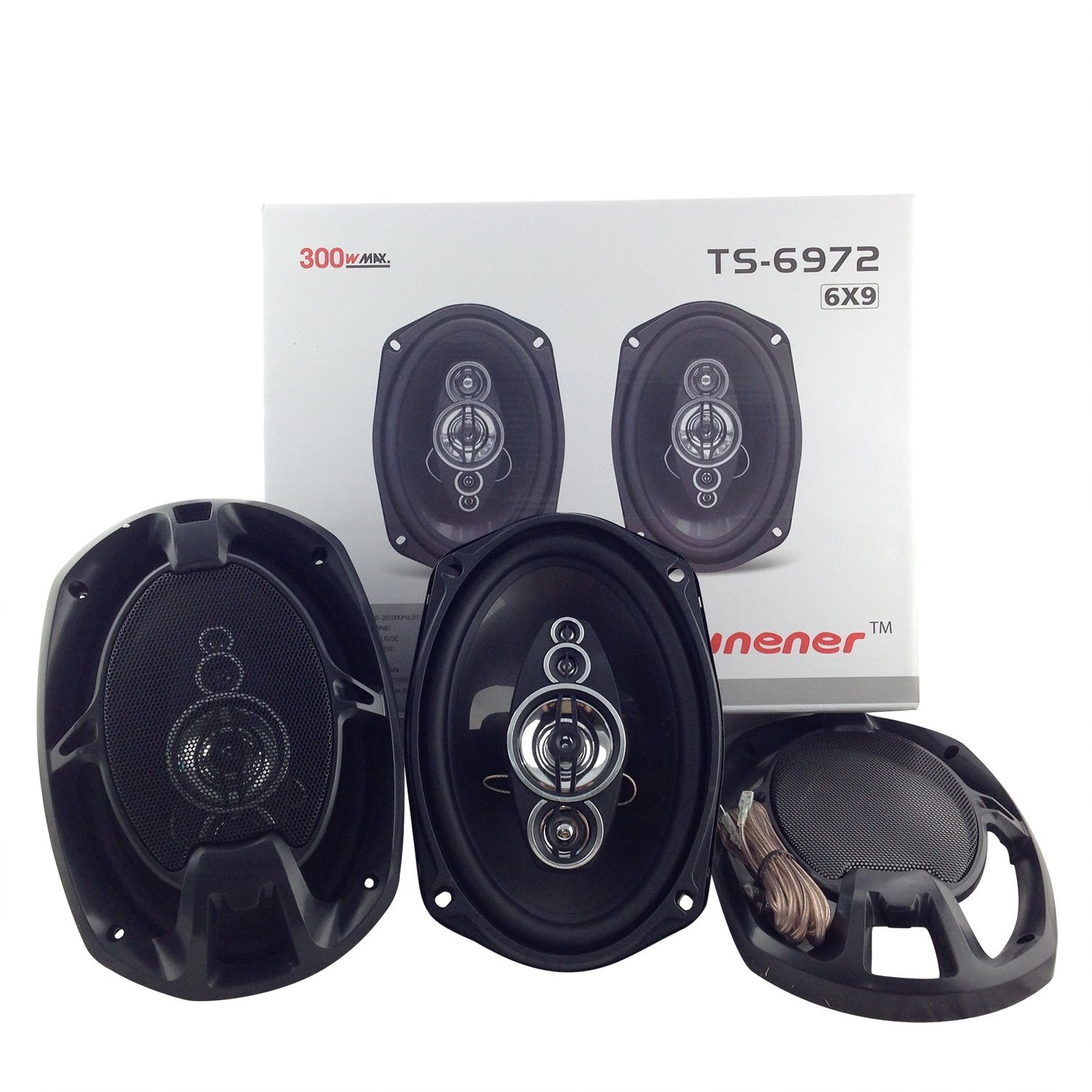 Speakers auto 2 casse stereo 3vie TS-6972 16.3x23.7cm 300W altoparlante linq