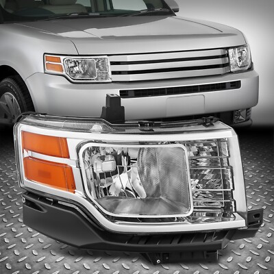 Для 09-12 Ford Flex OE Style правая пассажирская хромированная/янтарная фара-лампа