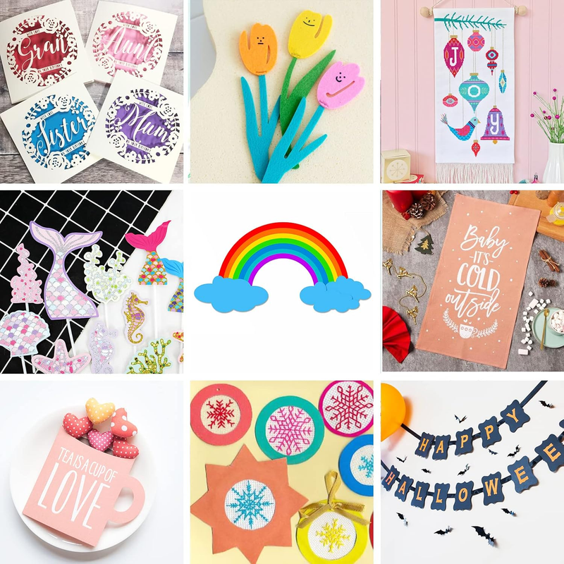 Cutting Mats for Cricut - 8 Pack Variety Cutting Mats 12x12 INCH, Cutting Mats f
