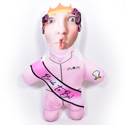 Mini Me Doll Personalised Bride To Be Face Doll Wedding Morning Hen Party Gift