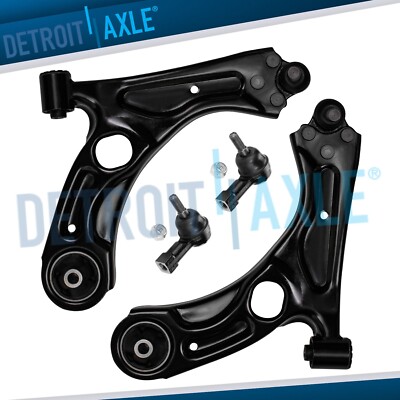 Front Lower Control Arms w/Ball Joints Outer Tie Rods for 2012-2019 Chevy Sonic