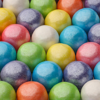 Shimmer Spring Mix Large Gumballs - Assorted Fruit Flavored Bubble Gum